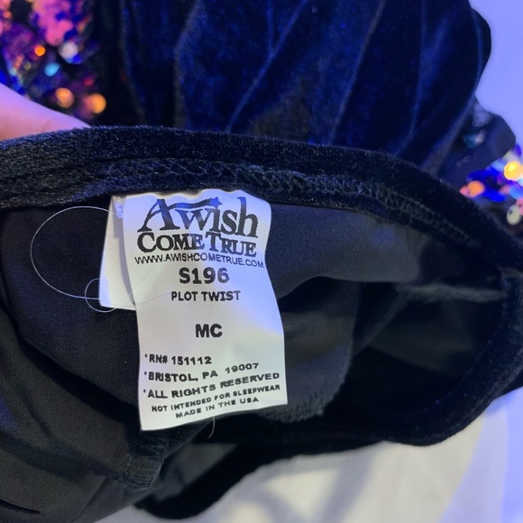 Sequined Velour Ice Skating Romper - Picture 3 of 3